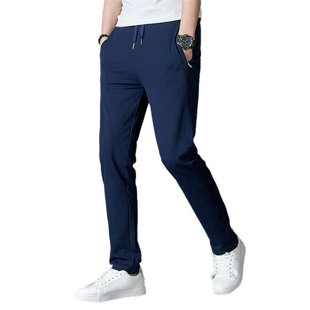 Retro Gong Mens Joggers Sweatpants Workout Athletic Runing Track Pants with Zipper Pockets 
